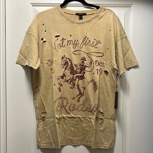 [3/$15] Forever 21 Tan Short Sleeve Tee